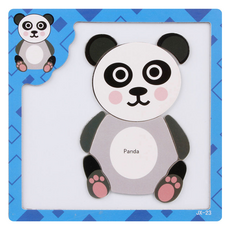玩具豆 磁吸拼圖 大熊貓, 1個, 8件