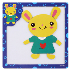 Toy Bin磁鐵拼圖 兔子, 1個, 8件