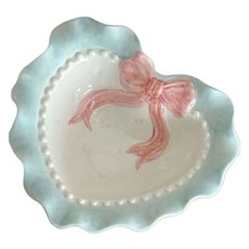 Modernji 愛心蝴蝶結盤 A YJ746, 藍色, 1個