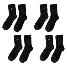 소니오 여성용 폭신 땡글이 패션 양말 4켤례 세트