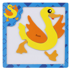 Toy Bean磁吸拼圖 鴨子, 1個, 6piece