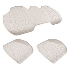 Ez2mk 스타일리쉬 사계절 차량용 방석 앞좌석 2p + 뒷자석 세트 MS-370, 베이지, 1세트