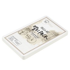 紙文化 Hello Art 書法包 加厚壓紋印刷明信片 No 02 200g 153 x 104 mm, 白色, 35個