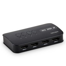 UNiCORN 4K 4埠 HDMI 螢幕 鍵盤滑鼠 USB共享 KVM切換器, 1個, KVM-400HV
