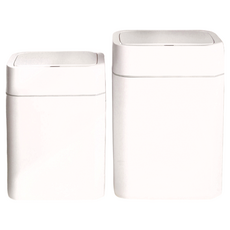 comet 動態感應防臭垃圾桶2件組, 白色