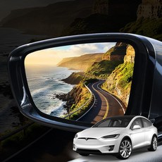 Kabis 替換用後視鏡外鏡片 防潑水鍍膜廣角鏡 750R + 隨機出貨撬棒組, 1套, 特斯拉 Model X