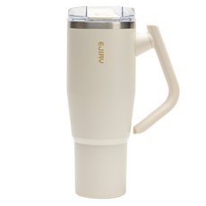 에지리 블레이저 회전핸들 텀블러, 아이보리, 1개, 1200ml