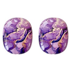 알로데 셸 대리석 패턴 에어팟맥스 케이스, 20 퍼플골드마블, 2개, A2096(에어팟 맥스 1세대), A3184(에어팟 맥스 2세대)