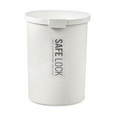 comet SafeLock 防臭圓形垃圾桶, 象牙色