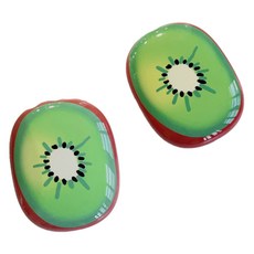 알로데 다양한 패턴 에어팟맥스 케이스, 15 키위, A2096(에어팟 맥스 1세대), A3184(에어팟 맥스 2세대), 2개