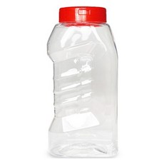 大慶 Mekomi 新款調味容器 + 紅色蓋PET瓶, 900ml, 20個