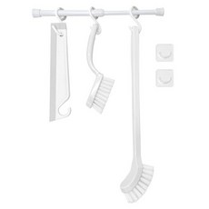 comet Home 浴廁刷具清潔收納5件組, 1組, 白色