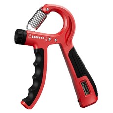 BOSHUJIAN 可調節強度計數握力器, 紅色, 1個