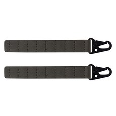 캠핑 단조팩 8홀 체인 스트랩 케이스 보관 수납 걸이 비너형, 올리브 그린, 2개, 1단