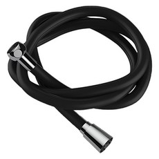 더자카 물때방지 무광 실리콘 샤워호스, 블랙, 2m