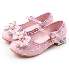 루루슈 여아용 라라 플라워 굽 구두 AZ111