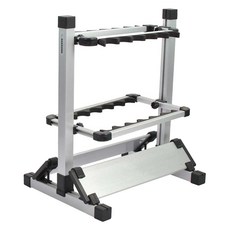 HAIDON 海東 鋁製釣魚竿竿架 12格 收納架 陳列架, 銀