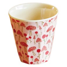rice 丹麥 幼兒餐具 幼兒杯 小, 紅色蘑菇, 1個