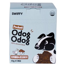스위피 반려동물 오독오독 포켓 간식, 150g, 1개, 혼합맛(오리몸통/표고버섯)