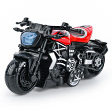 B2win Prairre壓鑄合金後座自動摩托車, 紅色, 1個