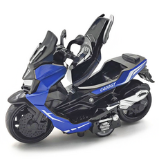 B2WIN Nigrosin壓鑄, 藍色摩托車裸體, 1個