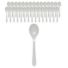 Draw Life 重複使用派對湯匙, 50個, 單品, 淺灰色