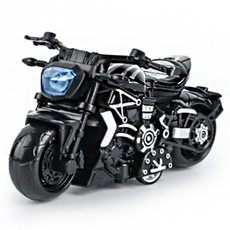 B2win Prairre壓鑄合金反動摩托車, 黑色, 1個