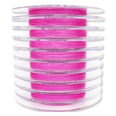 Dyneema PE 連接編織線 1.2號, 粉紅色, 10個