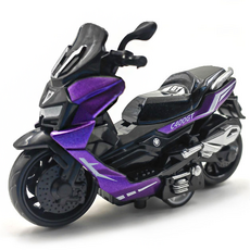 B2WIN Nigrosin壓鑄, 紫色摩托車裸, 1個