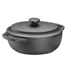 SKEPPSHULT 電磁爐橢圓形鑄鐵鍋 2L + 鑄鐵鍋蓋套組, 1套, 24cm, 單一顏色