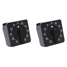 Radiello 多用途1小時烹飪學習計時器, 黑色, 2個