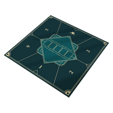 撲克遊戲墊 90*90cm, 深綠色 4, 1個