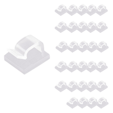 ADUNE 케이블 굵은 선 정리 클립, 30개, 투명