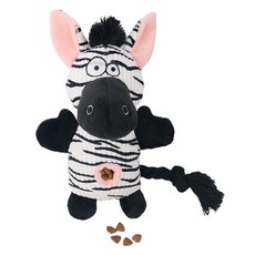 Puppy Dream 狗狗肚臍零食嗅聞玩具公仔, 1個, 斑馬