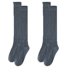 소니오 포인트 프릴 니삭스 무릎양말 2켤레