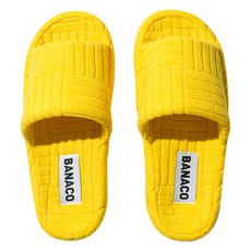 바나코 비비드 테리 룸 슬리퍼, Yellow, 1개