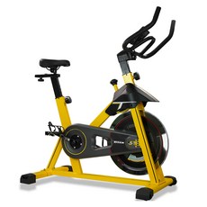 타이탄 세이프가드장착 스피닝 실내자전거 스핀바이크 방문설치, 옐로우, KH7250