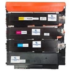 토너피아 삼성 호환 토너 4종 세트 CLT-K510S, 검정, 파랑, 빨강, 노랑, 1세트