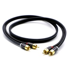 CableMate RCA 2線 - 2線 高級型 OFC 線材 1m, 1個, CM3721