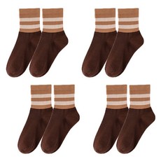 소니오 여성용 캐주얼 라인 패션 양말 4켤레 세트