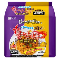 辣味鐵甲蝦炒麵 起司風味 135g, 4包