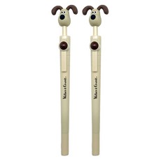 핑크풋 월레스와 그로밋 회전펜 0.5mm, 혼합색상, 2개