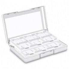 HOHOO 任天堂 Switch 遊戲卡帶收納盒 12格, 單一商品, 白色, 1個