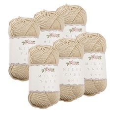 밀키얀 뜨개실, 03 연베이지, 6개