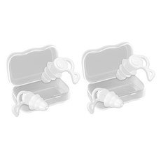 Dodorich 降噪睡眠耳塞 雙邊白色 + 收納盒套組, 2套