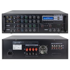 카날스 노래방용 2채널 블루투스 에코믹싱 파워앰프 400W, TK-400B, 블랙