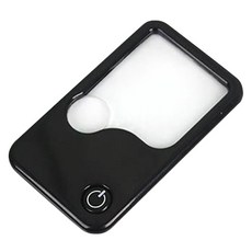 KOSALLU 客製化雙按鈕放大鏡 黑色, 1個, 單一商品