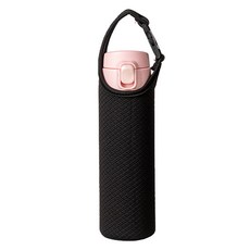 Toppia 簡約水瓶隨行杯袋, 黑色, 1個