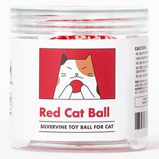 JAYUPET 紅色貓丸貓 Matatabi Toy Catball, 1個