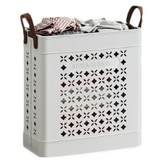 Sonio 現代多用途摺疊洗衣籃, 01 一般 白色